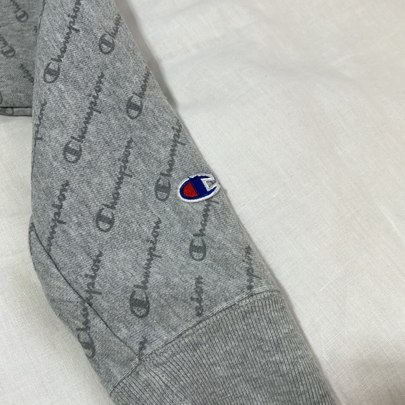 Champion Woman’s Reverse Weave Crew All Over Logo Sweater - Picture 4 of 9